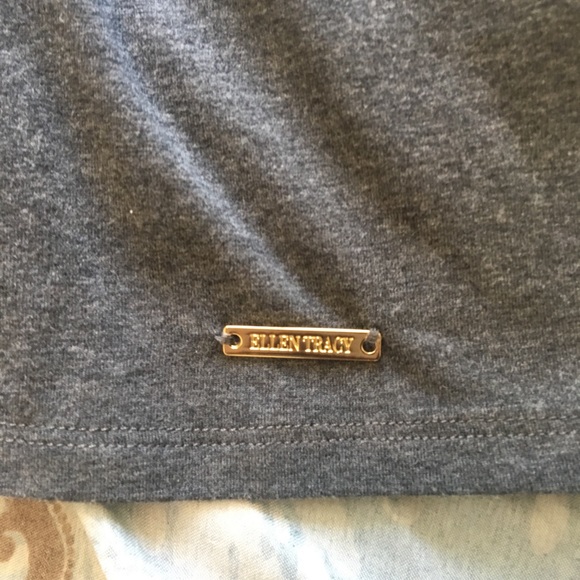 Ellen Tracy Dark Grey Heather Blouse - Picture 5 of 6